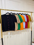 Women Knitted Short Sleeves Tops
